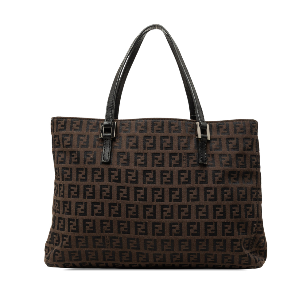 Pre-Loved Fendi Zucchino Canvas Handbag